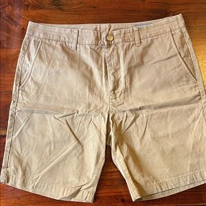 Bonobos Men's Tan Flat-Front 9” Shorts